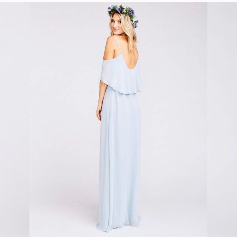 Show me your mumu dress steel blue